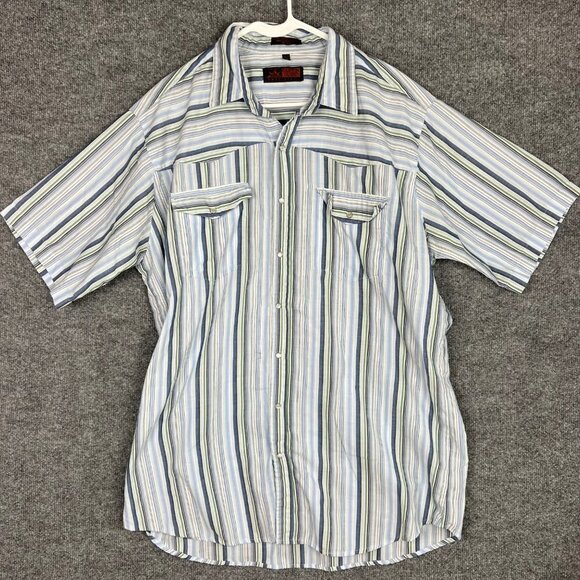 Canyon Guide Outfitters western style pearl snap plaid button up mens XL/Tall - Picture 1 of 8